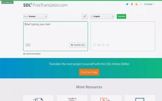 Free online translators from Google, Yandex and other services - choosing the best translation