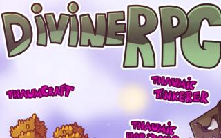 Minecraft servers with the Divine RPG mod on the Squareland project
