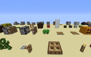 Recipes for crafting items in Minecraft